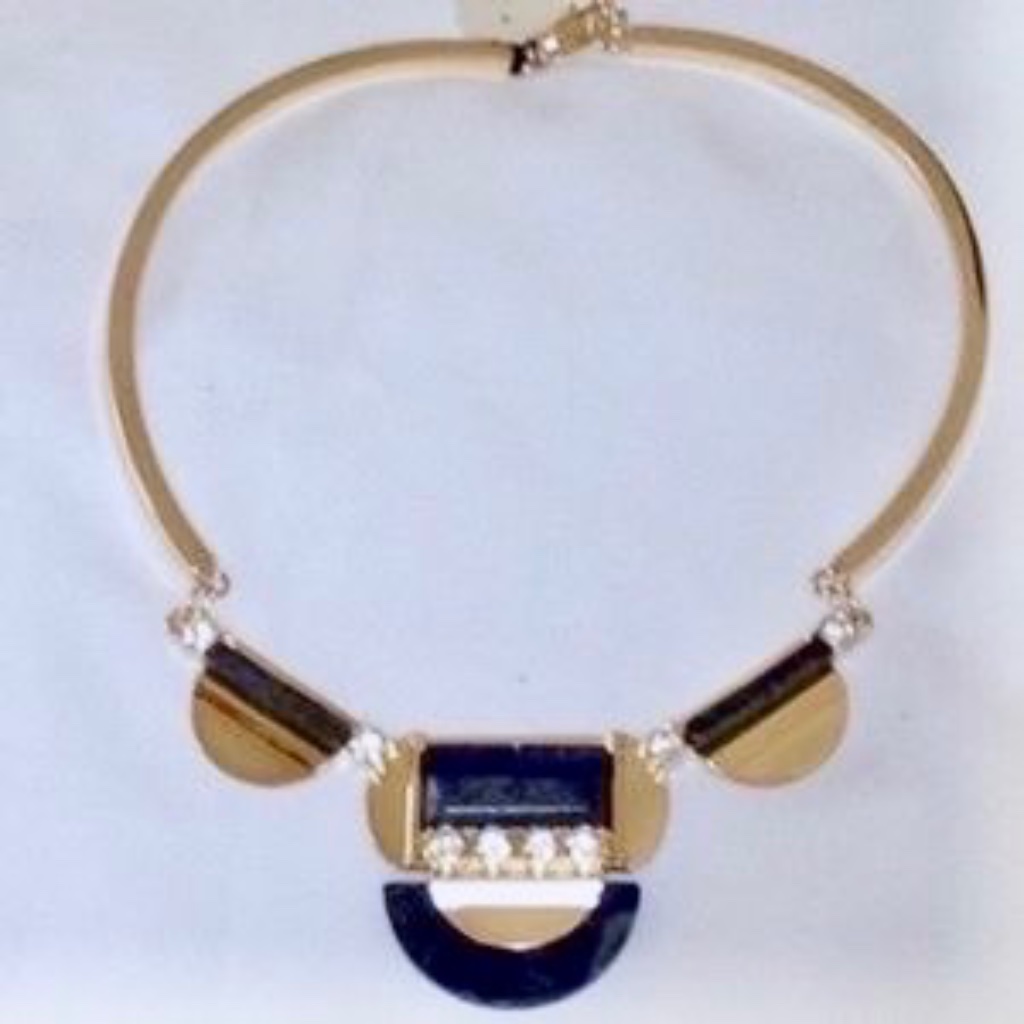 Sale Nwt T Tahari Semi Precious Necklace W/Lapis